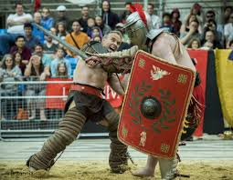 Gladiators fight for you entertainment